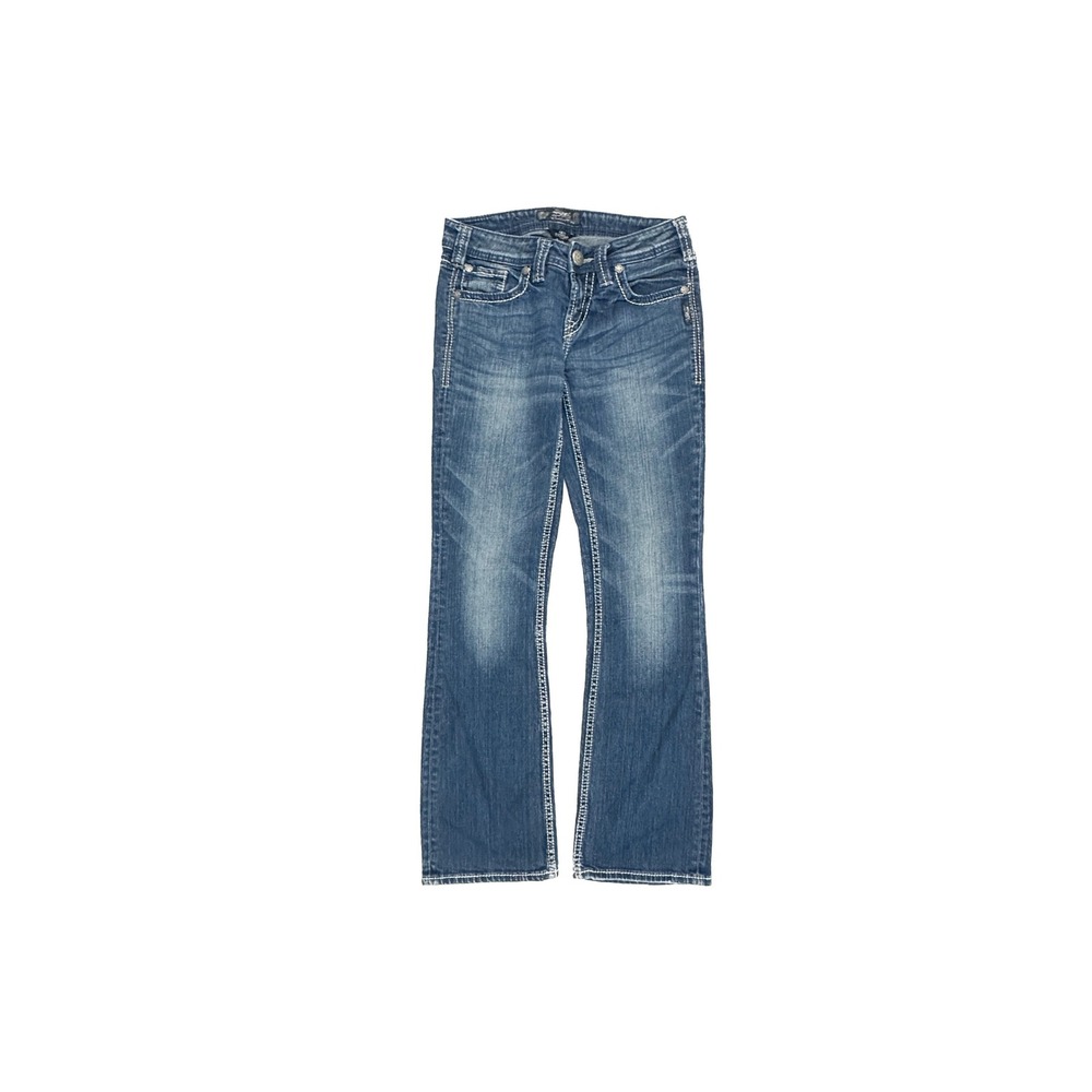 Silver Jeans Co. Aiko Bootcut Womens 27 Blue Denim Mid Rise L9528SJB241
